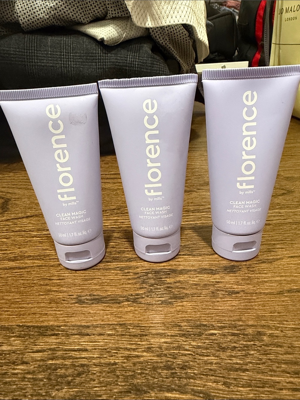 Florence by Mills Clean Magic Face Wash - 3 50 ml travel tubes.